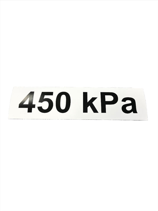 nalepka tlak pneu 450kPa A-0261MO