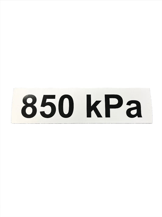 nalepka tlak pneu 850kPa A-0107MO